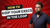 "How to tackle executives being out of the loop?" - Hej Cliff episode1